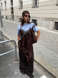 Gianna – Asymmetrisches Satin-Minikleid