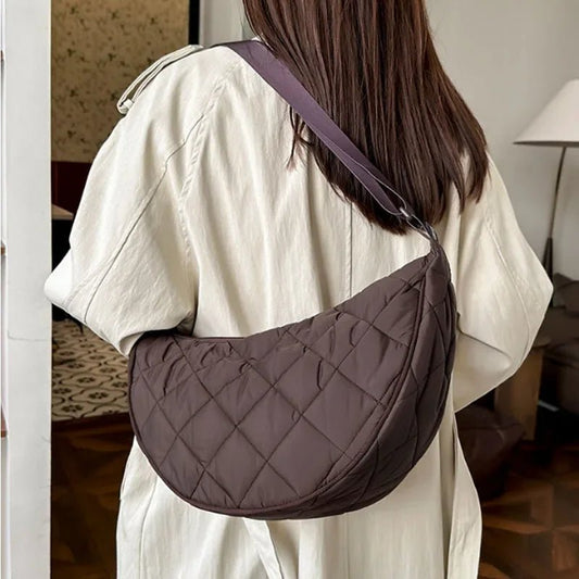 OLANE Half-Moon Crossbody Belt Bag DarkbrownBag