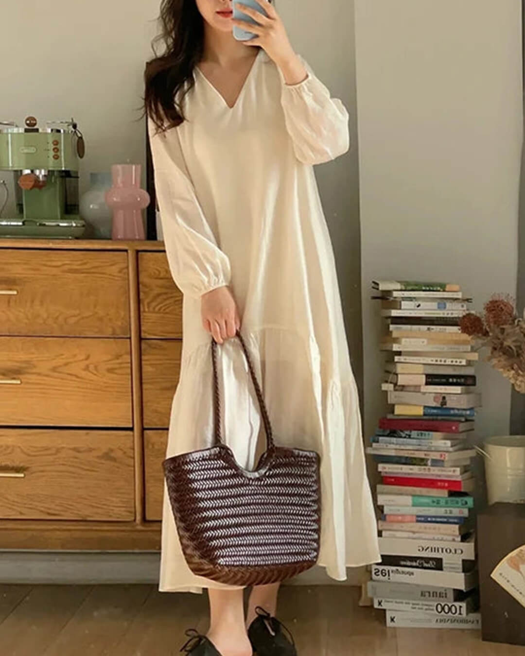 Anne – handgewebte Kunstledertasche von OLANE