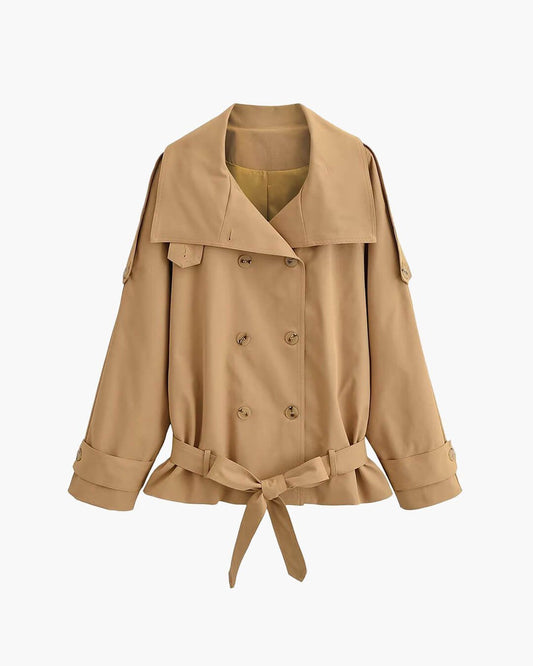 OLANE High Neck Utility Trench Jacket SWomen's Coats & Jackets