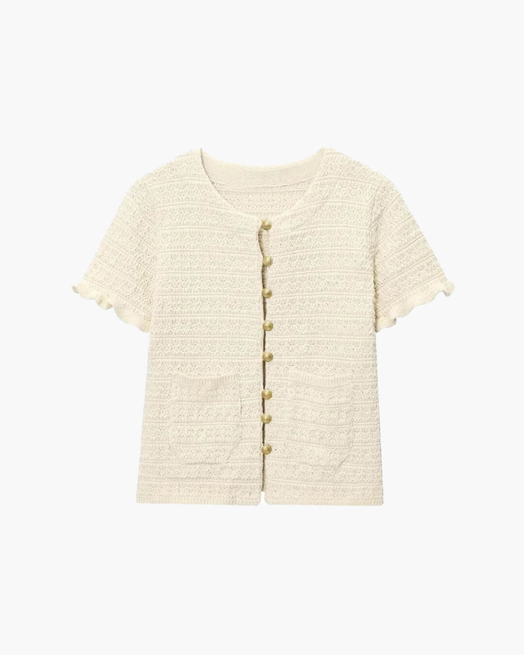 Julie – Set aus Stricktop und Plisseerock