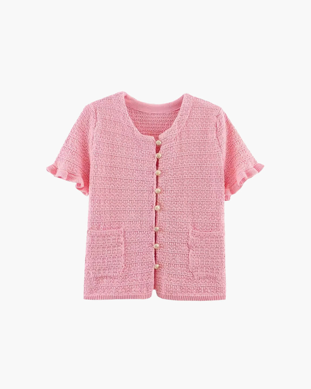 Julie – Set aus Stricktop und Plisseerock