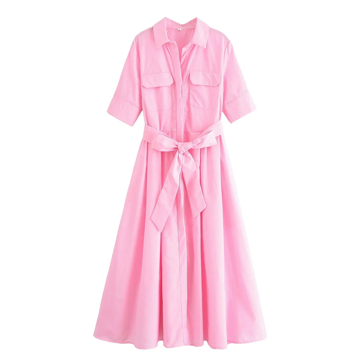 Kirra – Midi-Hemdblusenkleid mit Gürtel