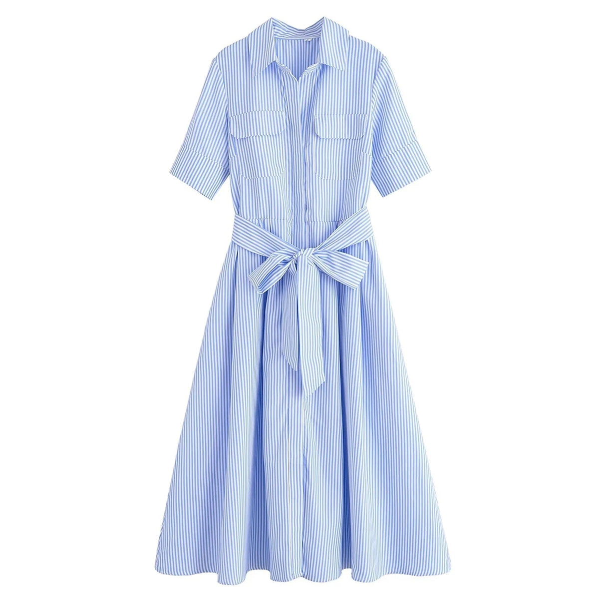 Kirra – Midi-Hemdblusenkleid mit Gürtel