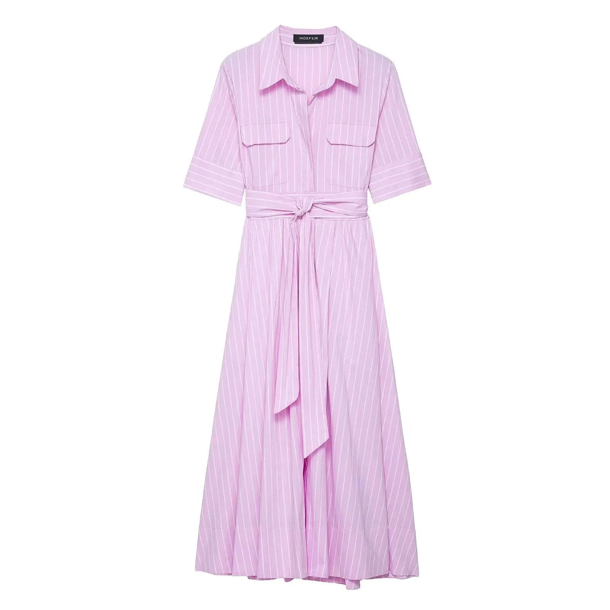 Kirra – Midi-Hemdblusenkleid mit Gürtel