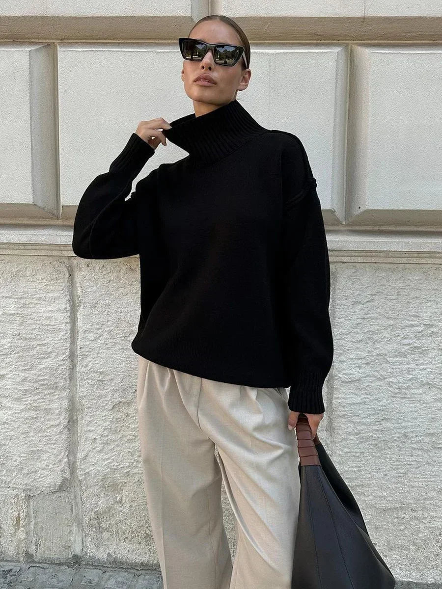 Lexi – Strickpullover mit Rollkragen
