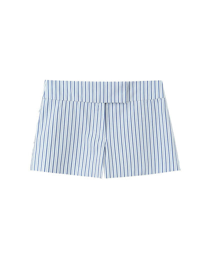 OLANE Lily Striped Halter Mini Skirt Set Set (Top+Shorts)SWomen's Sets