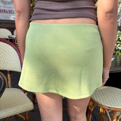 OLANE Low - Waist Bodycon Mini Skort GreenSWomen's Bottoms