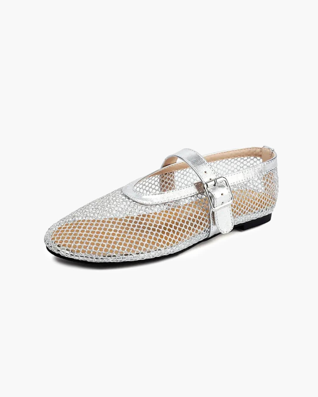 Luella – Mesh-Ballerinas mit Schnallen