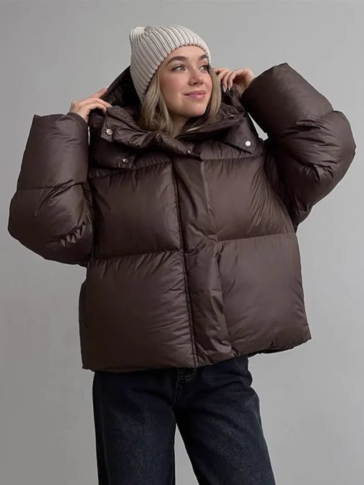 OLANE Nadia Puffer Jacket Dark BrownSWomen's Coats & Jackets