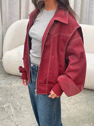 Aghavni – Klassische Oversized-Bomberjacke