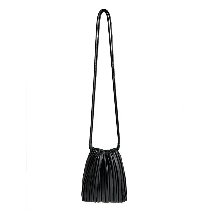 Plissierte Crossbody Mini Bag