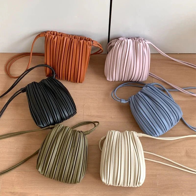 Plissierte Crossbody Mini Bag