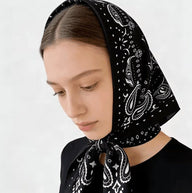 Rachel – leichter Paisley-Strick-Bandana-Schal