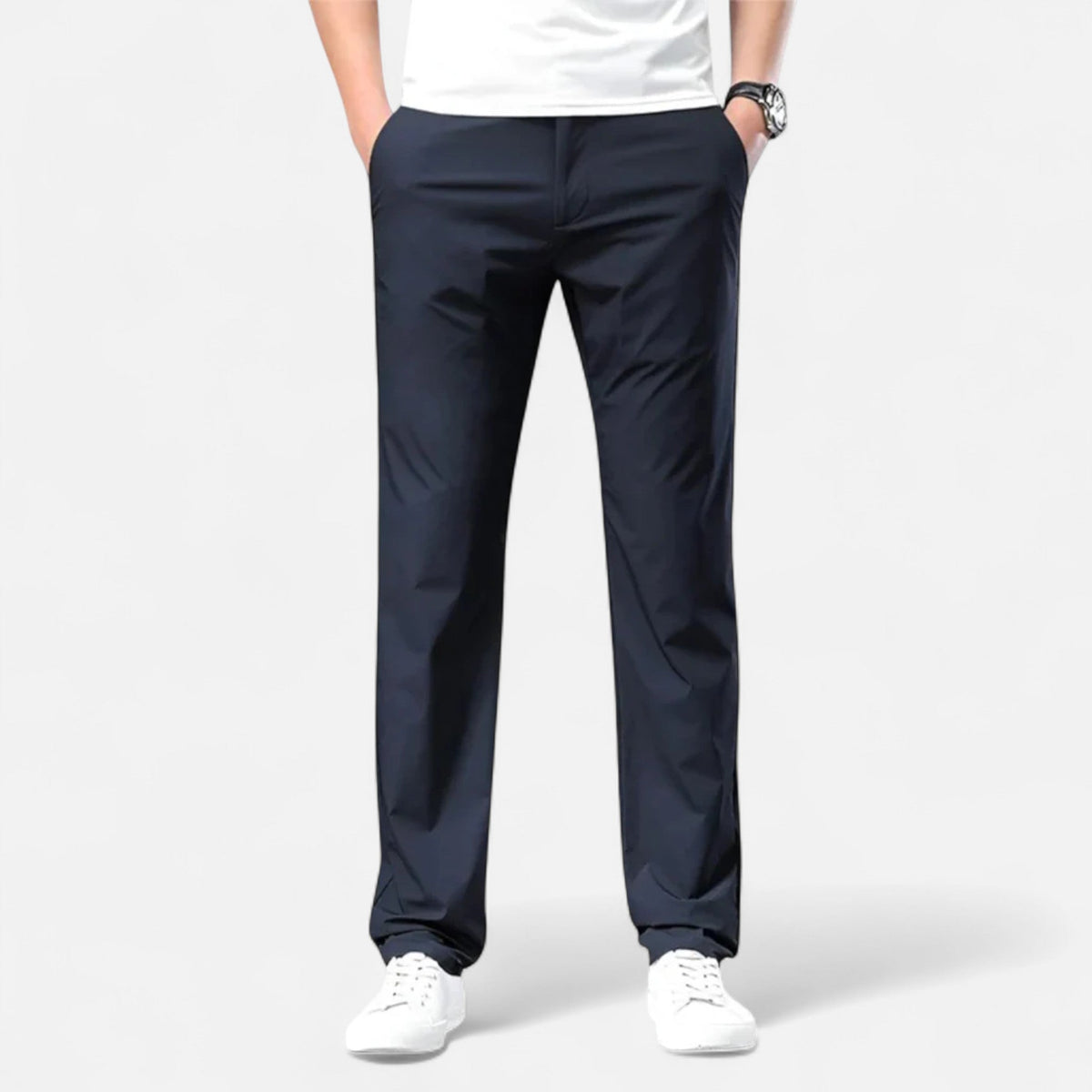 OLANE Slim - Fit Stretch Cotton Chinos BlueSMen's Bottoms