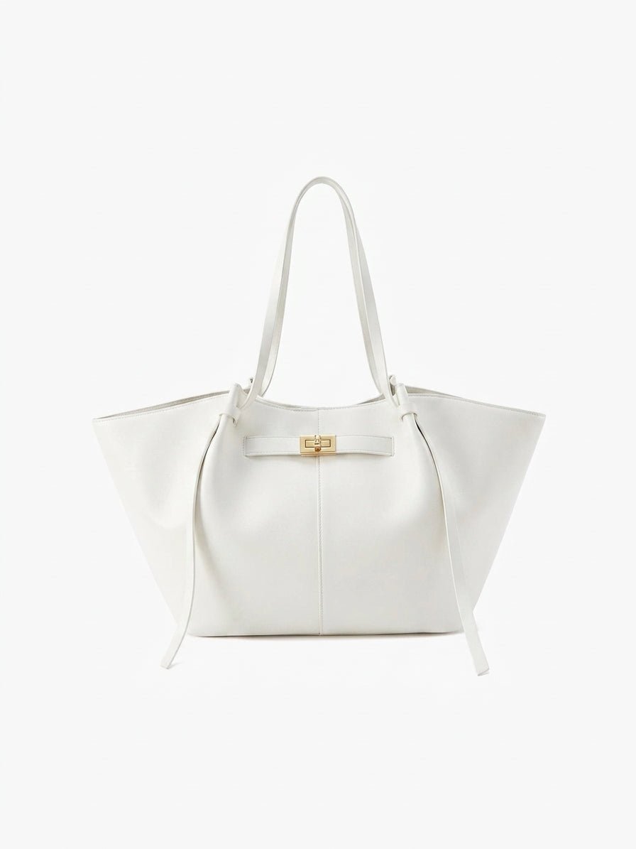 Geräumige Shopper Bag aus veganem Leder