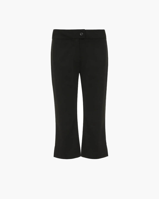 OLANE Stretchable Black Capri Pants SWomen's Bottoms