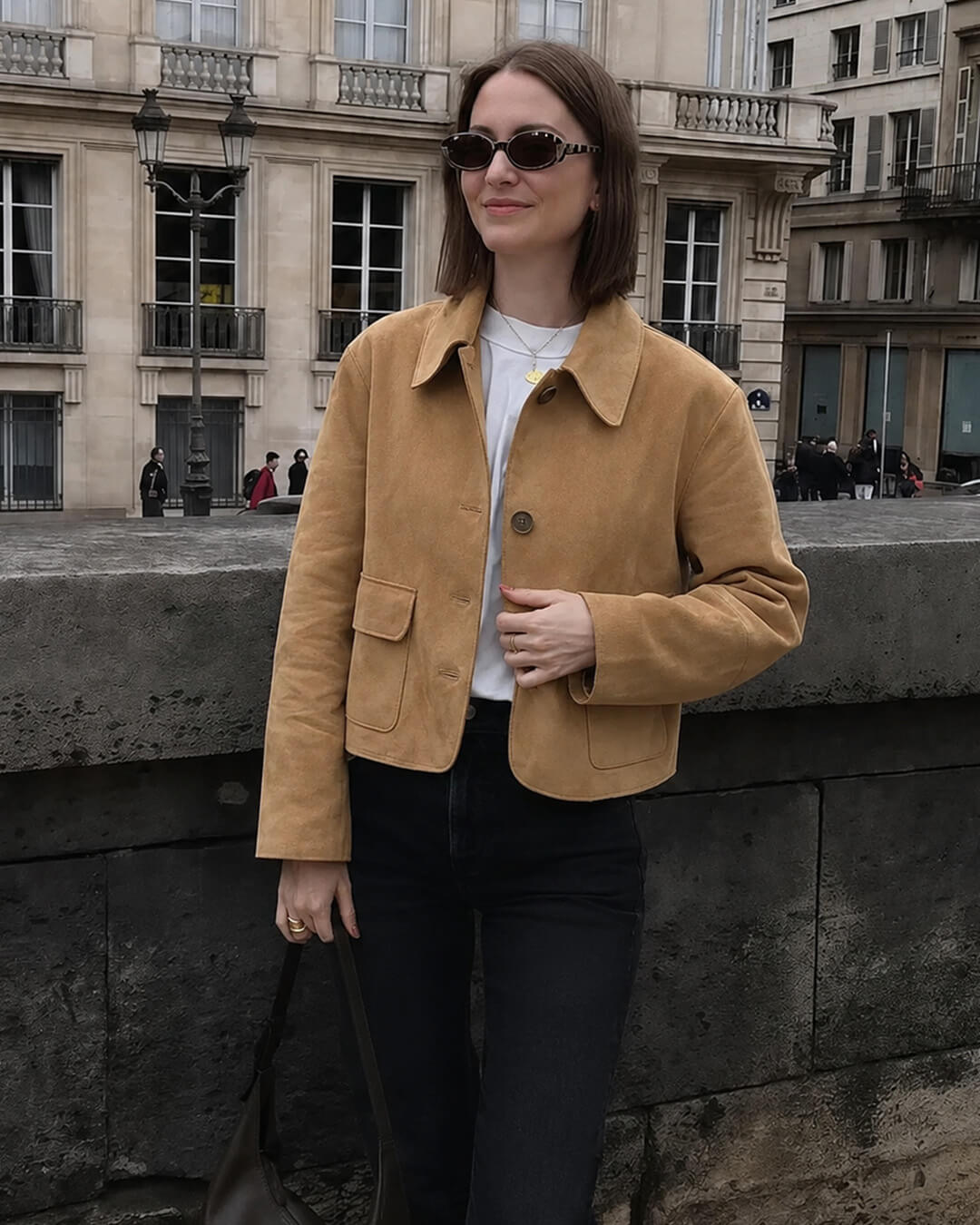 Stylische Kurzjacke aus Kunstwildleder
