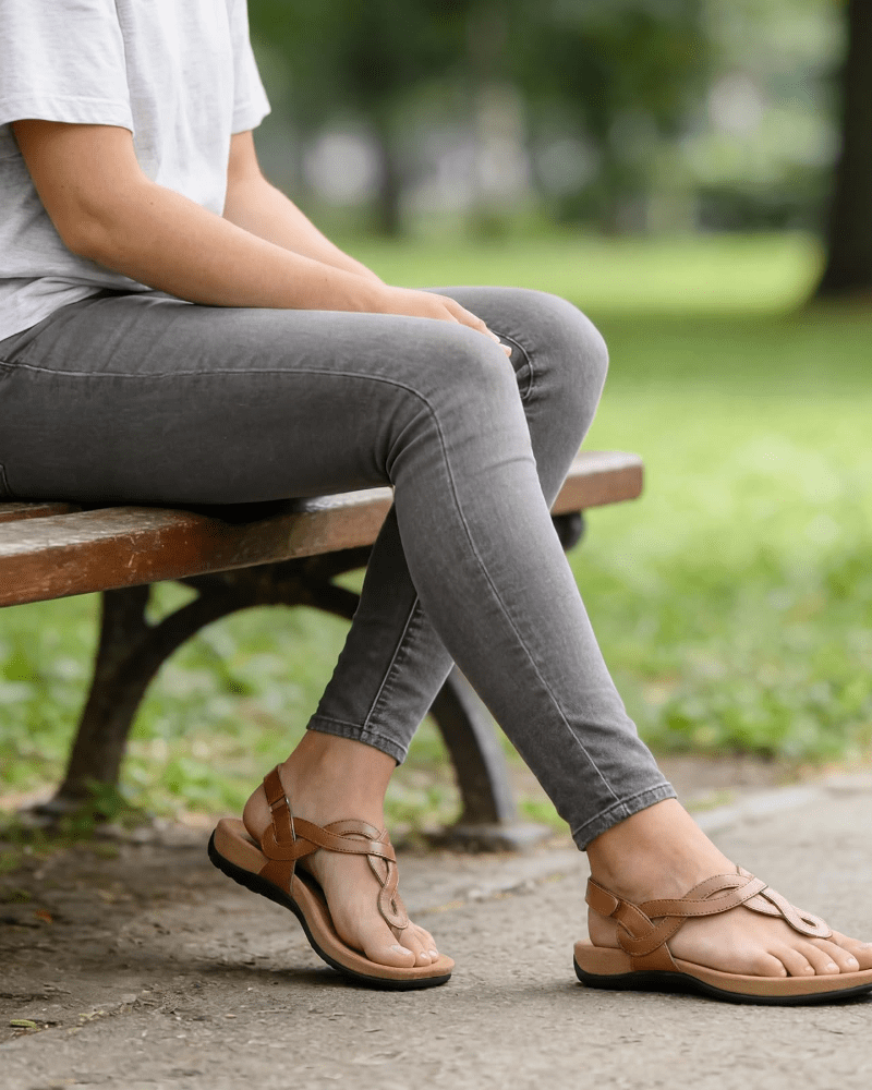 Gloria – Sandalen mit T-Riemen und Fußgewölbestütze
