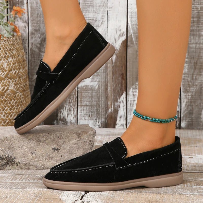 Evelyn – Kunstwildleder Slip-On Ballerinas