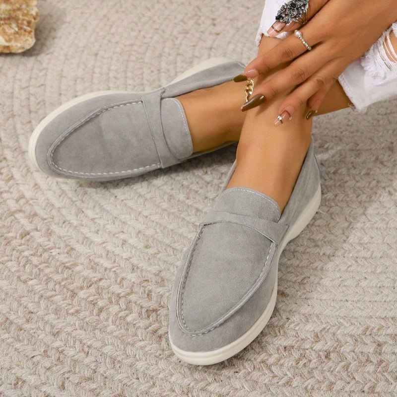 Evelyn – Kunstwildleder Slip-On Ballerinas