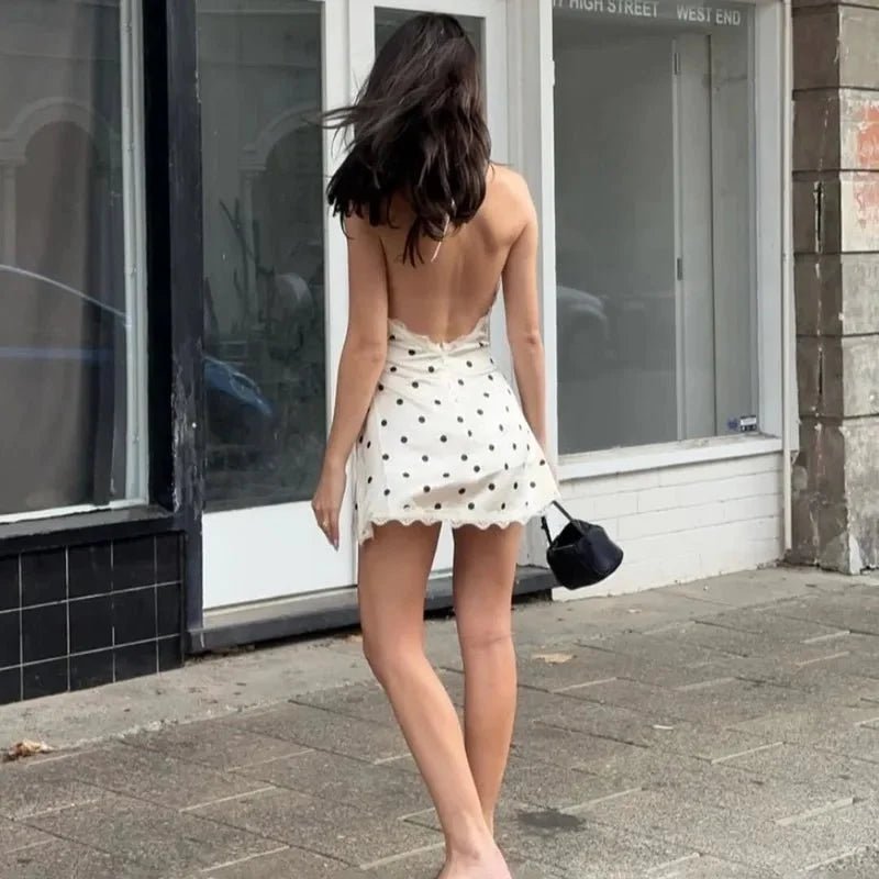OLANE Talia Backless Lace Mini Dress XSDress