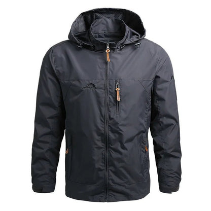OLANE Waterproof Hooded Tactical Jacket Army GreenMMen's Coats & Jackets