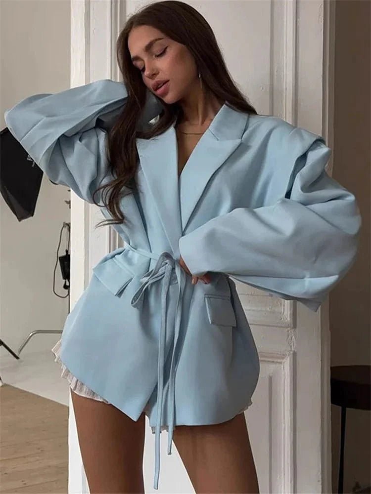 Mia – Blazer mit weitem Ärmel und Gürtel