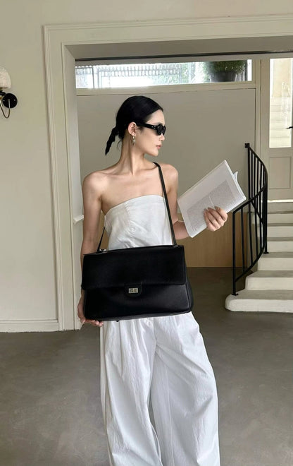 Stylish Chevron Leather Crossbody Bag