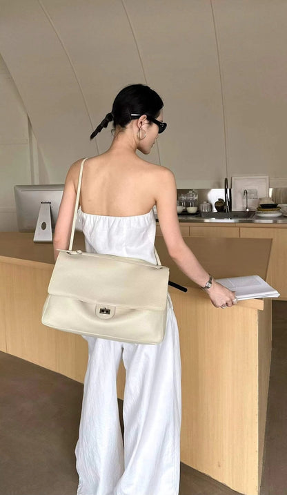 Stylish Chevron Leather Crossbody Bag