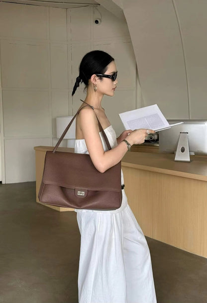 Stylish Chevron Leather Crossbody Bag