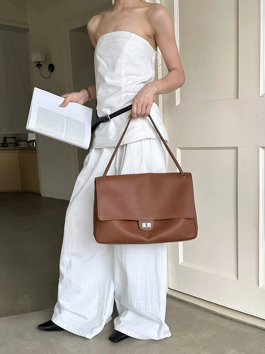 Stylish Chevron Leather Crossbody Bag