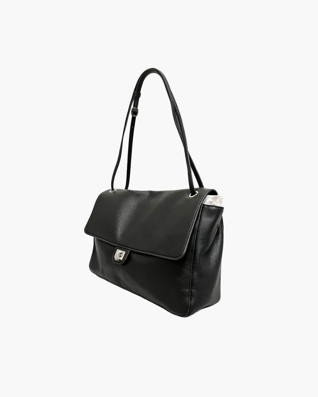 Leather Flap Maxi Shoulder Bag