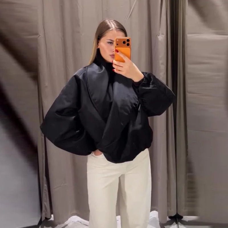 Oversized Gepolsterte Bomberjacke