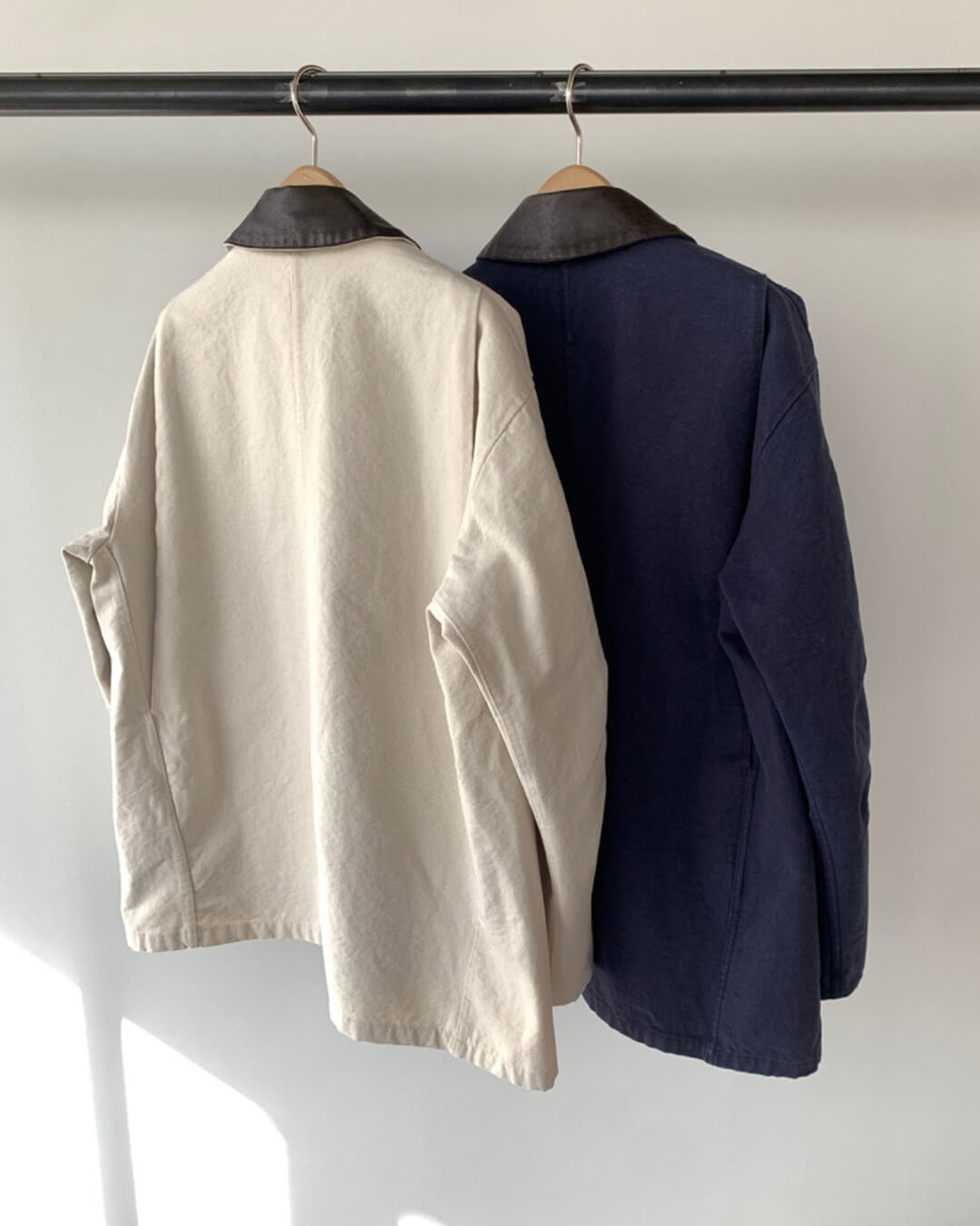 Classic Contrast Collar Utility Jacket