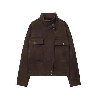 Vintage-Übergröße Bomberjacke