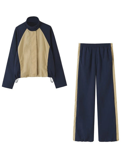 Carla Patchwork Nylon Trainingsanzug
