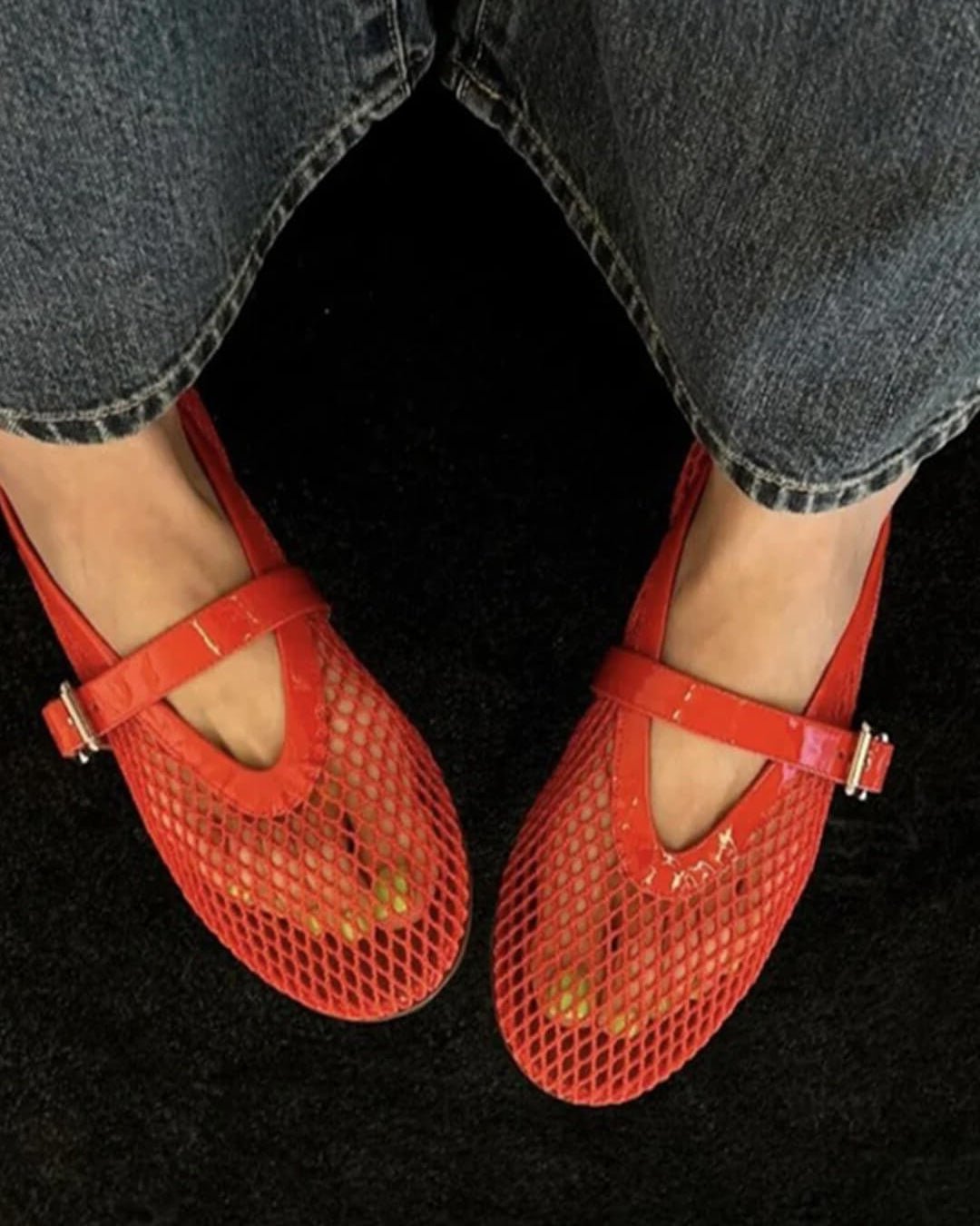 Evangeline Mesh Ballet Flats
