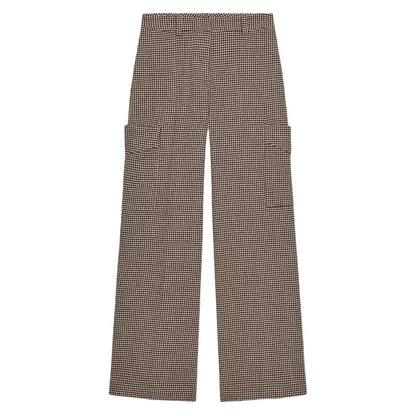 Elegantes Hahnentritt-Padded-Anzug-Set
